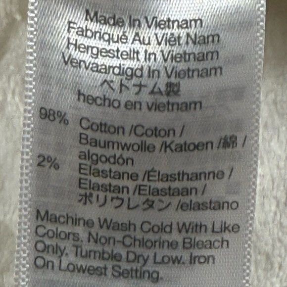 Madewell Womens Baggy Utility Pants Cream High Waisted Wide Leg Cotton Size 28 - Picture 11 of 14